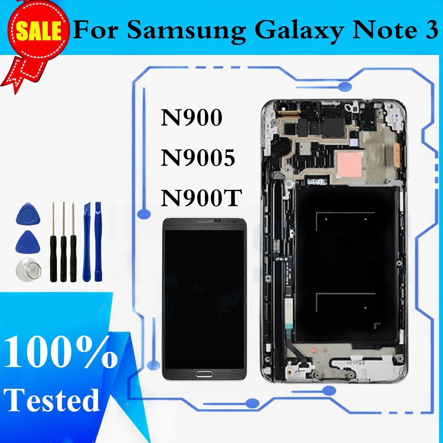 ЖК экран для Samsung Galaxy Note 3 SM N900 N9005 сенсорная панель Сань Син N900T дисплей с