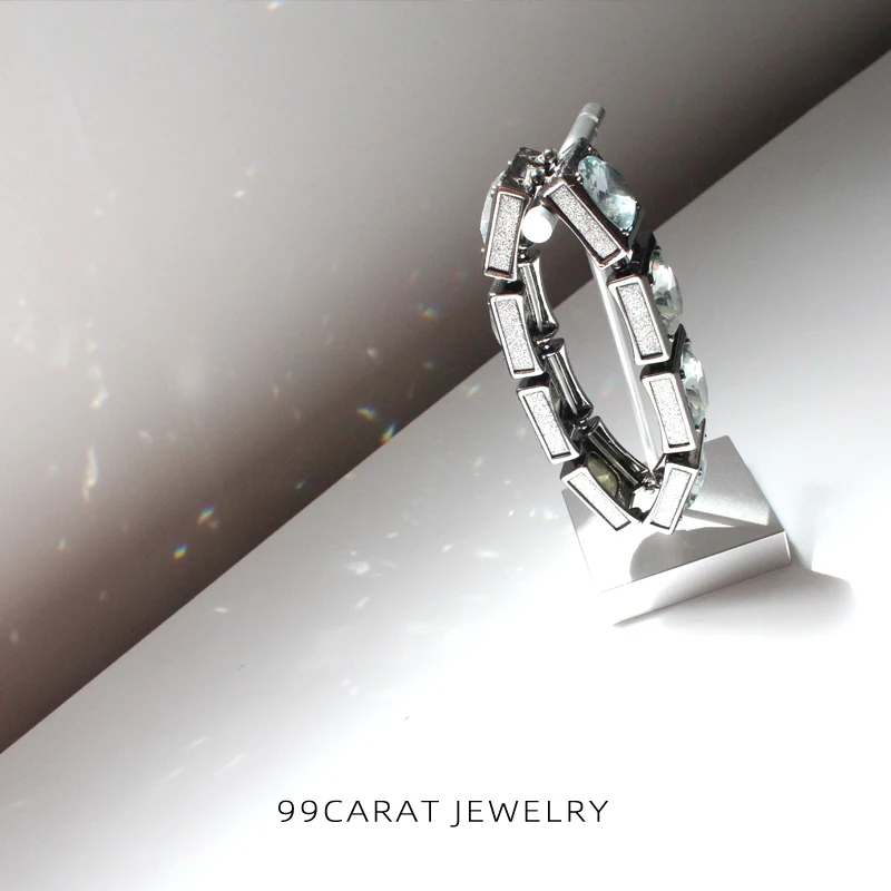 99 карат европейский и американский преувеличенный браслет матовая текстура