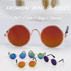 Забавные Винтажные Солнцезащитные очки для кошек украшение для домашних животных очки для кошек милые забавные аксессуары для собак крутые солнцезащитные очки для чихуахуа Аксессуары для кошек