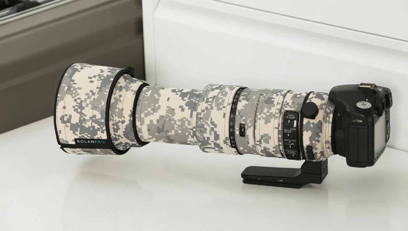 ROLANPRO Waterproof Lens Camouflage Coat Rain Cover for Sigma 60-600mm f4.5-6.3 DG OS HSM Sport Sleeve Case Guns Cloth | Электроника
