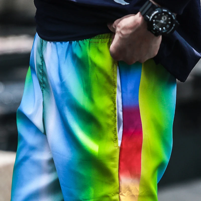 Мужские брюки в стиле хип-хоп уличная одежда с принтом брюки-шаровары для бега