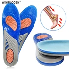 Силиконовые гелевые стельки WINRUOCEN для ухода за ногами, подошвенным фасциитом, ортопедические массажные вставки для обуви, амортизирующие стельки для обуви, унисекс