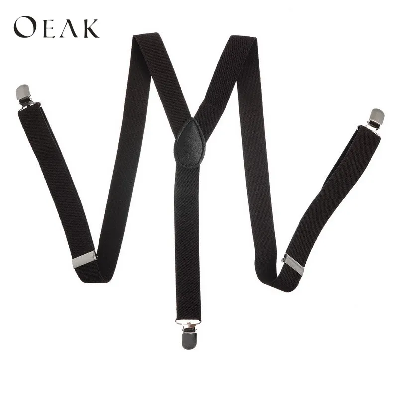 Oeak/женские и мужские Эластичные подтяжки y образные регулируемые ярких цветов