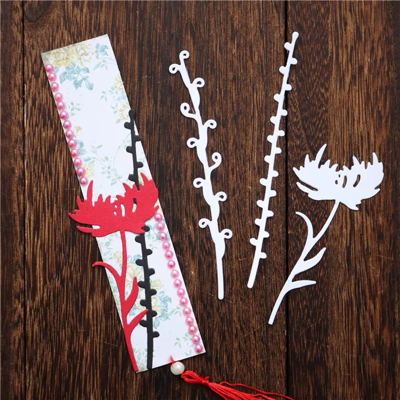 

YaMinSanNiO Flower Plant Branch Metal Cutting Dies for Card Making Scrapbooking Diecuts Stencils Crafts New Arrival 2019 for Die