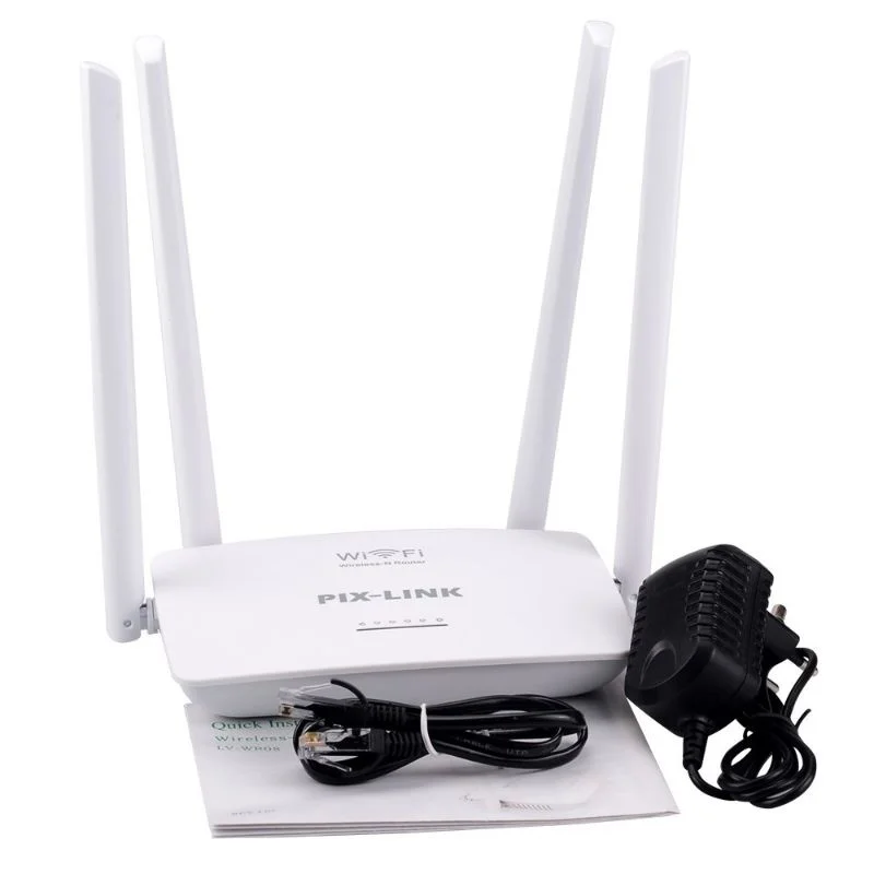 

Roteador Wireless Wifi Sem Fio Pixlink 300mbps 4 Antenas