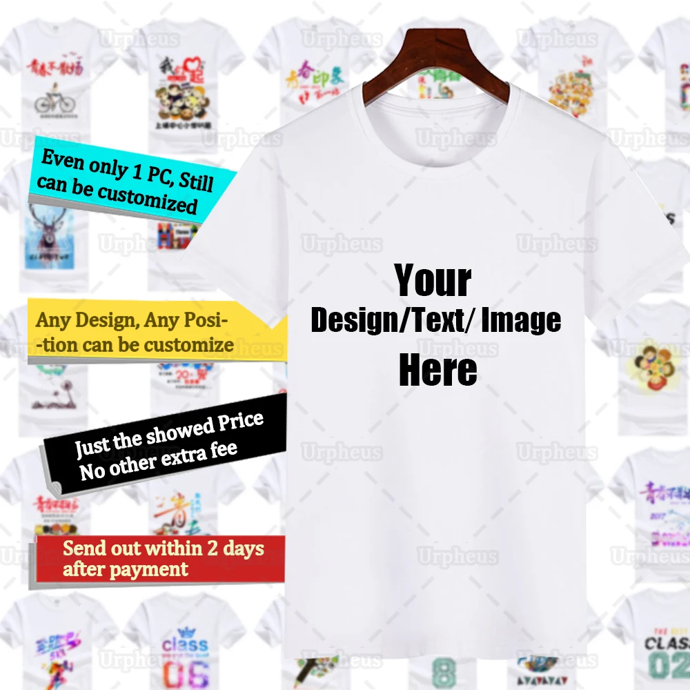 Настройка футболки на заказ любой дизайн текстового изображения для вашей