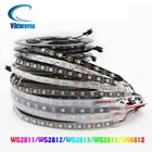 Светодиодная ленсветильник WS2811 WS2813 WS2815 WS2812B ws2812 IC RGB SK6812 RGBW 5050 SMD, адресная, 30 60 144 Led s, Водонепроницаемая IP67, 15 м