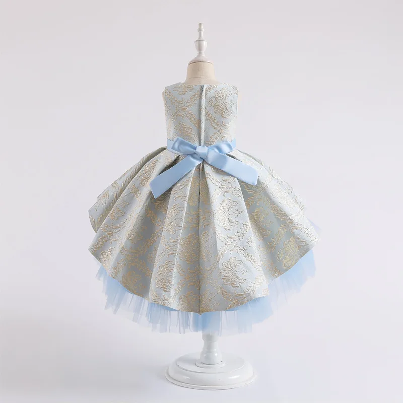 

Girls Dress Summer Bow Princess Kids Dresses For Girls Elegant Wedding Dress Party Ball Gown Children Clothing vestidos 2-8 Year