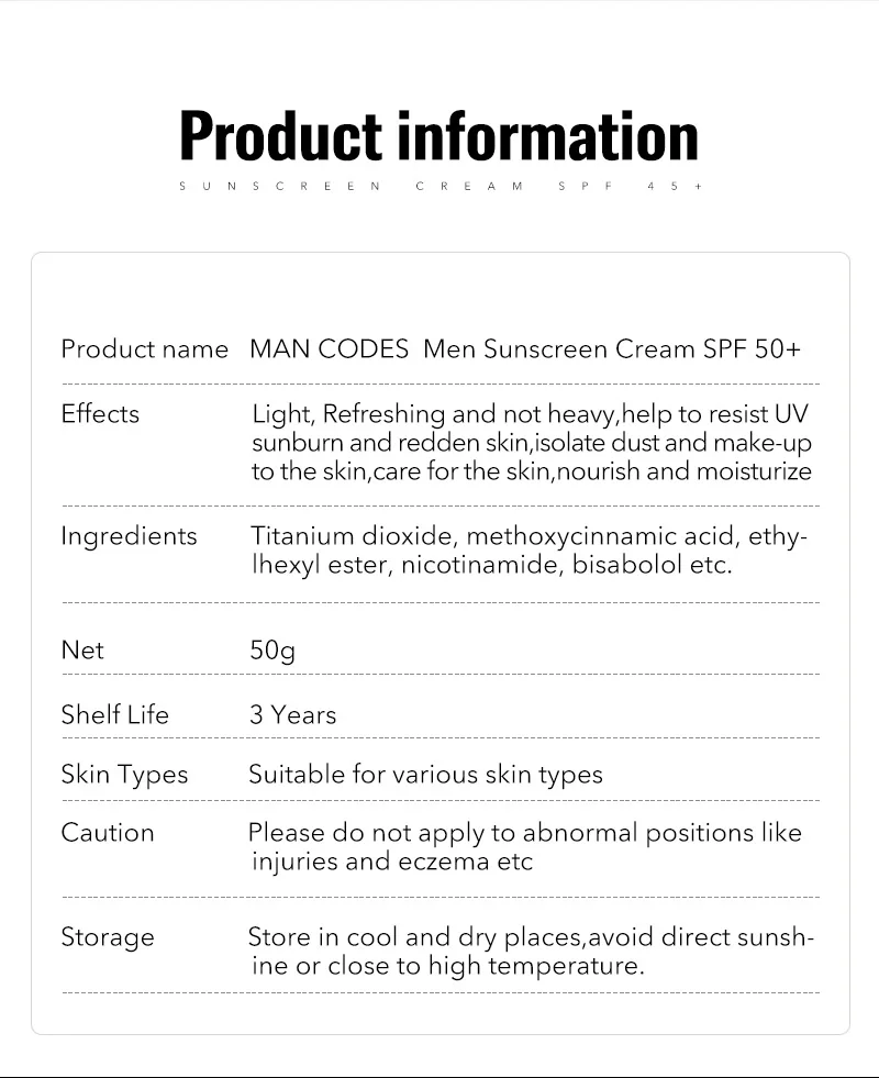 Мужские отбеливающие солнцезащитный крем SPF 45+ отбеливающий Восстанавливающий солнцезащитный крем для кожи лица водостойкий