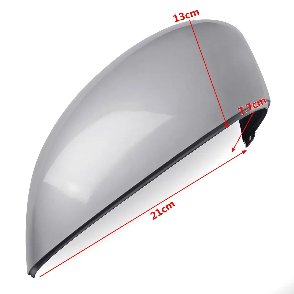 Серебряный крыло дверь Зеркало заднего вида крышка для Ford Fiesta MK7 2008 2009 2010 2011 2012 2013