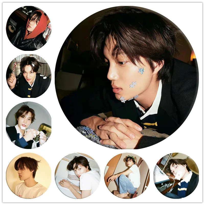 Kpop Wholesale EXO KAI Badge New Album Peaches Brooch Pin Badge Accessories For Clothes Hat Backpack Decoration Brooch Pins Fans