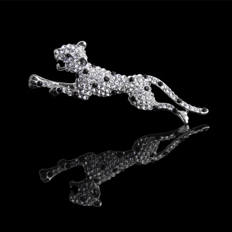 2019 модная новинка бегущая леопардовая Хрустальная булавка на лацкане
