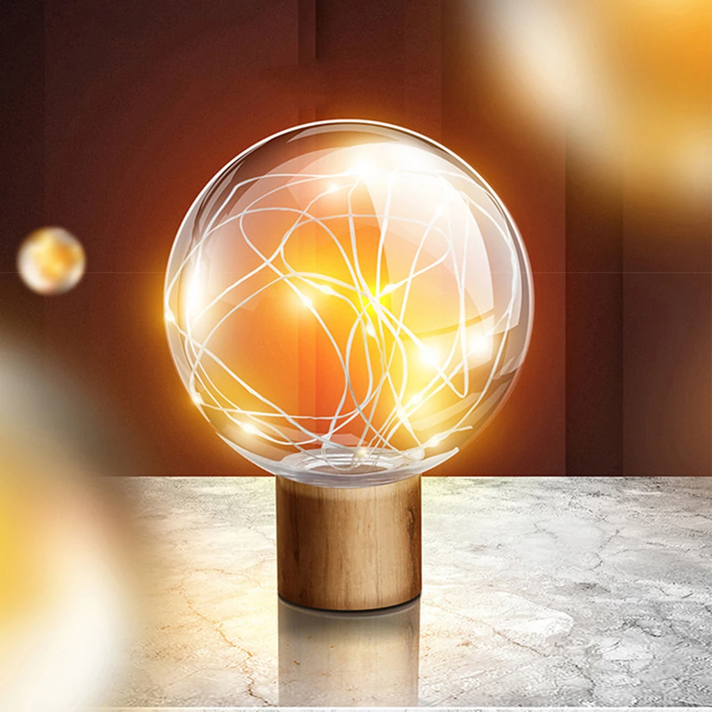 

Fairy Tale Lamp With Glass Cover Decoration Night Light Led Lamp Colorful Flashing Star Valentine's Day Decoration Gift For Girl