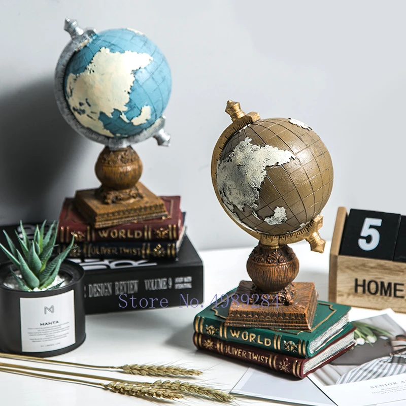Ремесла в скандинавском стиле ретро с рисунком глобуса креативные домашние