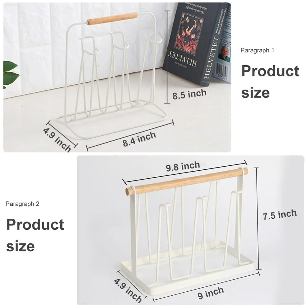 5/6 Подвесная подставка для чашек чашка воды сливная стойка кружка железный