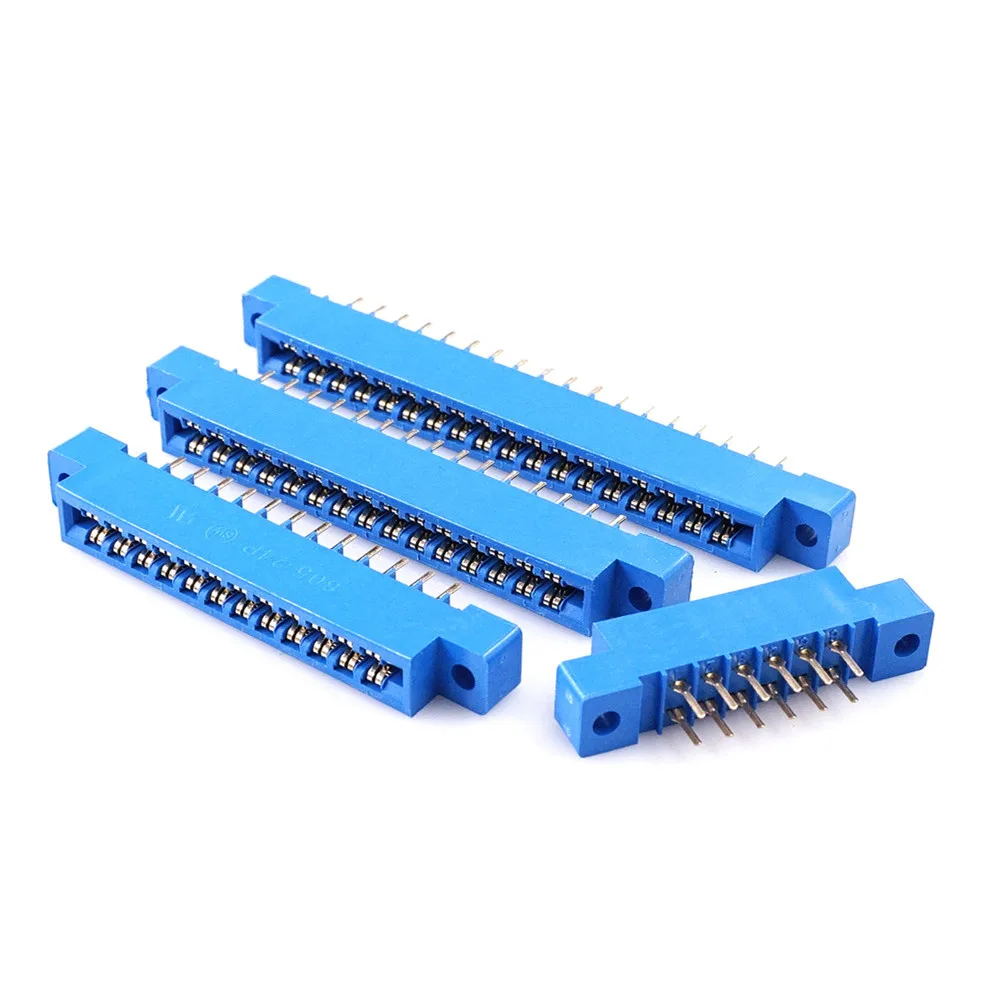 10 шт. фланец 805 разъем 3 96 мм Шаг 8 12 16 20 24 30 36 44 56 72 Pin PCB Золотой прорезь для пальца