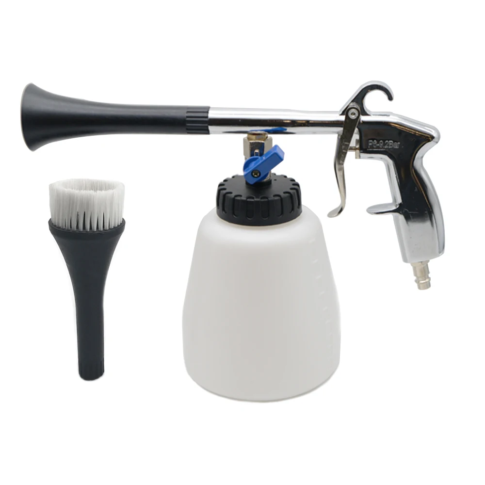 

Car Dry Cleaning Gun High Pressure Washer Water Gun Interior Dry Cleaning With Brush For Car Wash Cleaning Tools