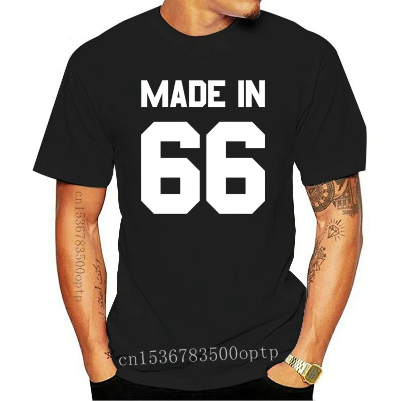 

New Made In '66 - Mens T-Shirt - 13 Colours - 50th Birthday - Present - Gift -1966 Mans Unique Cotton Short Sleeves O-Neck T Shi