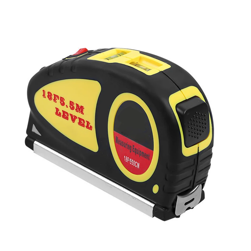 

Mini Small Multi-Function Laser Infrared Cross Line Level With Tape Measure Laser Distance Meter Electronic Measuring Instrument
