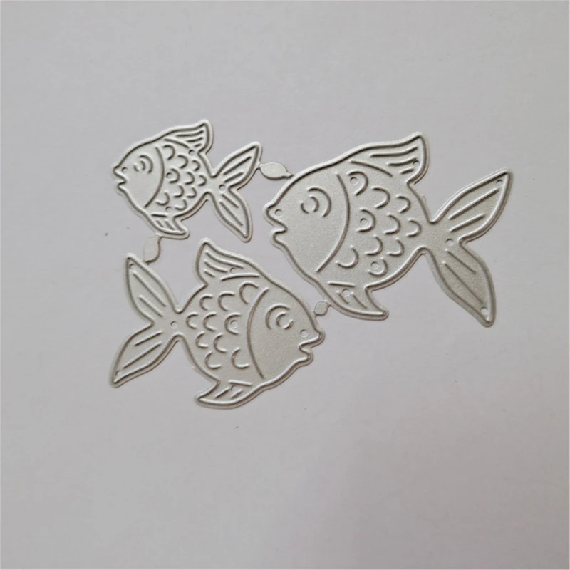 

Fishes Metal Cutting Dies Mold Stencils for DIY Scrapbooking Birthday Paper Card Photo Album Stamps Decorative Embossing