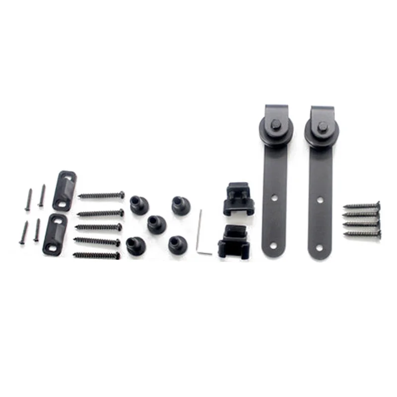 

Mini Sliding Barn Door Hardware Cabinet Hanging Rail Set Mounted Hanging Rail Hanger Track Steel Closet Door Roller Rail