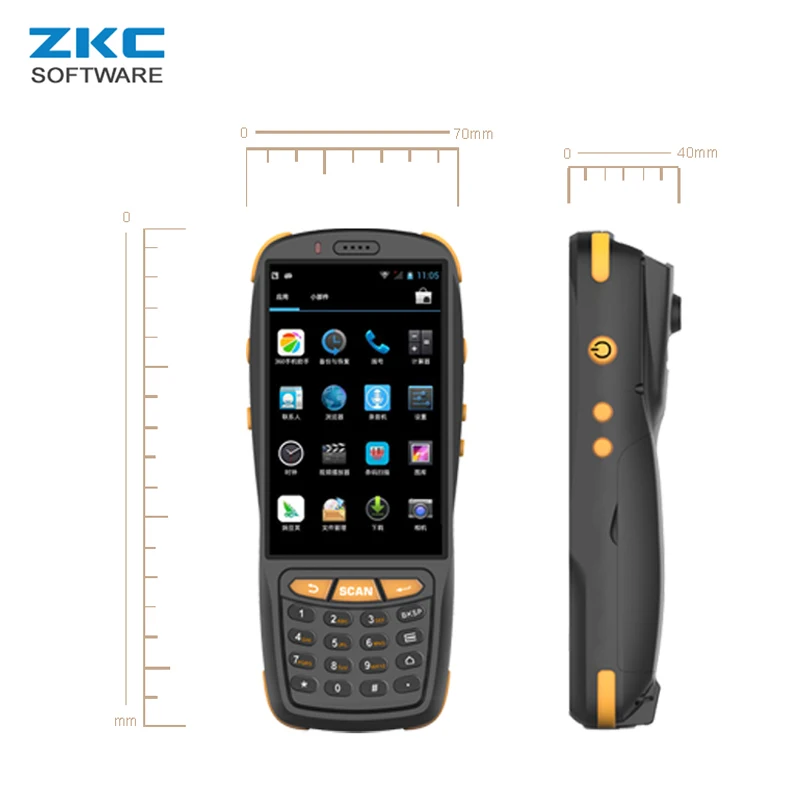 ZKC PDA3503 3G 4G WiFi RFID/NFC Android микро-usb для супермаркета 1D лазерный 2D сканер штрих-кода CMOS