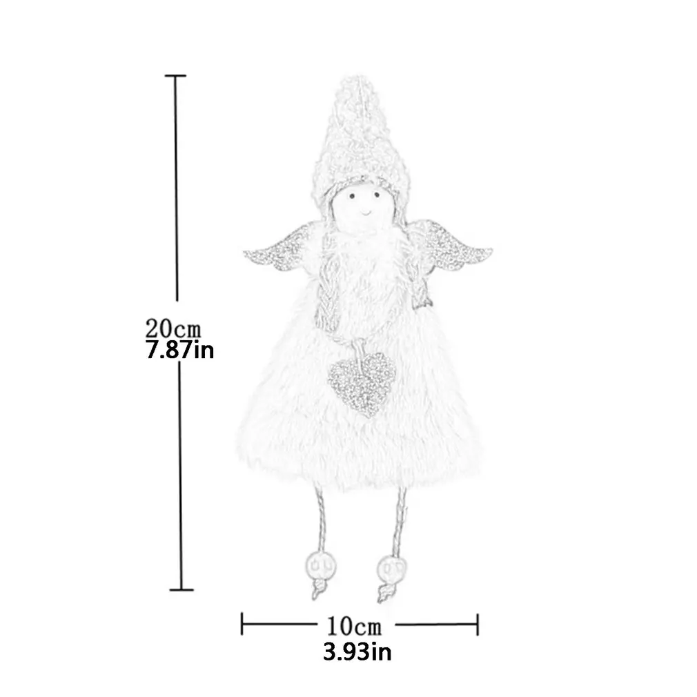 

Angel Pendants New Year Natural Wood Christmas Ornaments Pendants Hanging Gifts Xmas Tree Decor Home Decoration velvet gift new