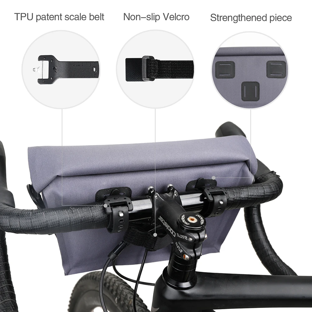 Сумка на руль велосипеда водонепроницаемая 4 л с плечевым ремнем | Спорт и