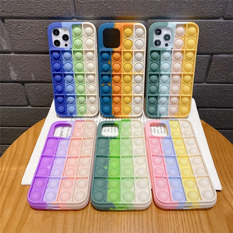 

Reliver Stress Case For iPhone 11 12 Mini ProMax XS XR XSMax 8 7 Plus SE 2020 Soft Back Cover Protective Case