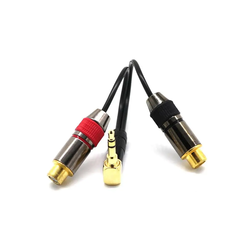 Аудиокабель с углом 3 5 дюйма на гнездо RCA революционный аудиокабель двумя
