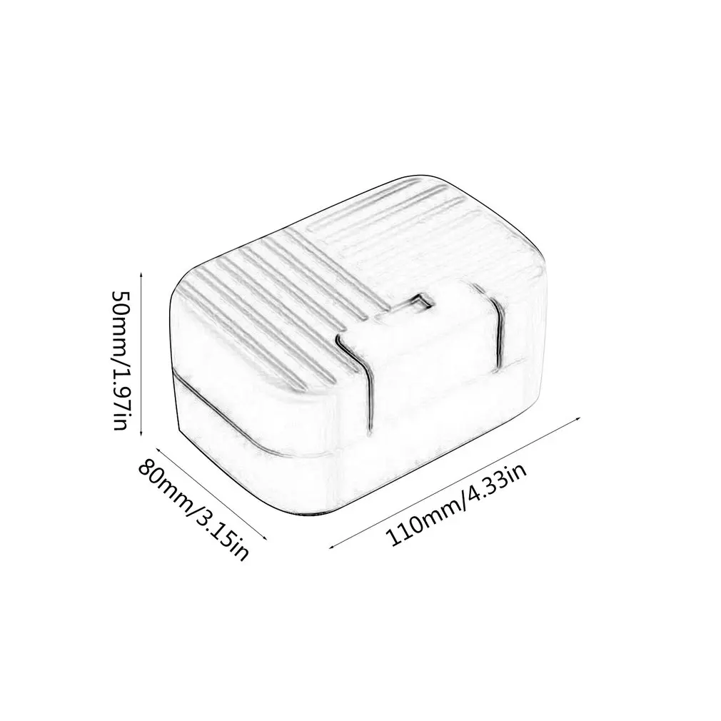 

Portable Plastic Drain Layer Travel Washing Soap Box with Lid Seal Leak-proof Dish Case Non-slip Soap Case