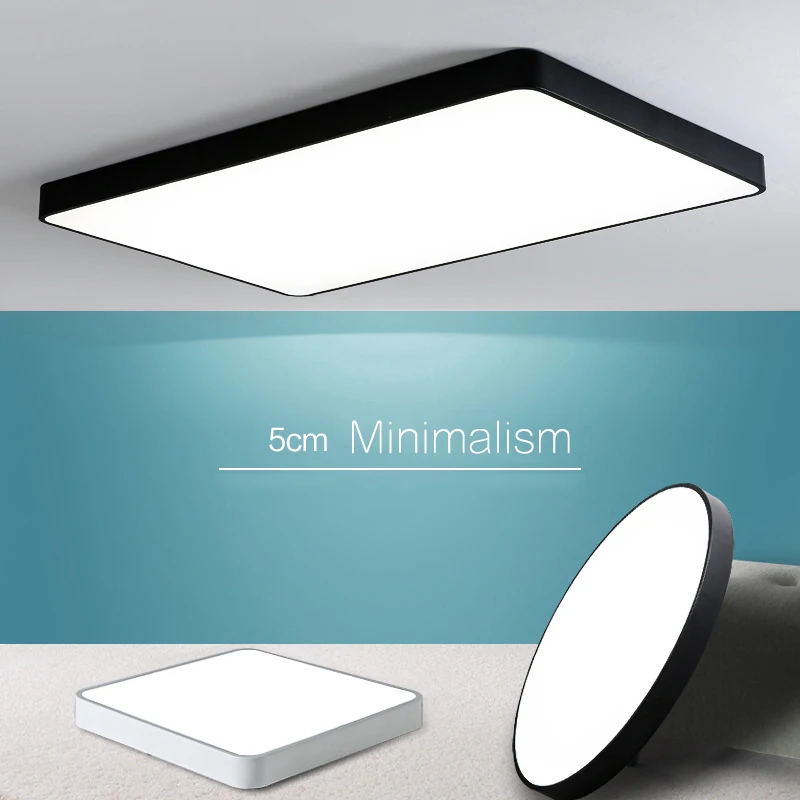 LED Ceiling Light Modern Living Room Lighting Fixture For Bedroom Kitchen Lights Remote Control 5cm 10cm Thin |