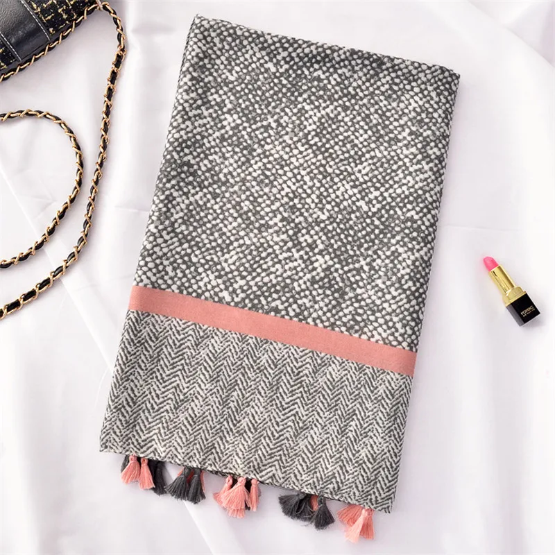 2020 Женская ацтекская Мода леопардовая Зебра кисточка вискозная шаль шарф осень