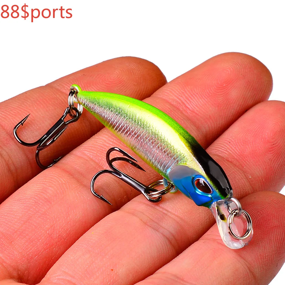 

1PCS Fishing Lures Minnow Floating Wobbler Fishing Bait54mm Artificial Hard Bait Pike Pesca Carp Perch Jig Lure Fishing tackle