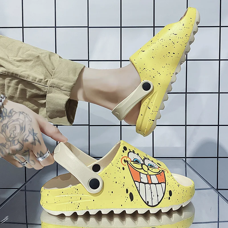 

AFTX Summer New Hot Sale Anime Casual Style Slippers Men's Multiple Size Coconut Rubber Sandals and Slippers