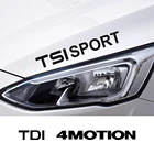 4 шт., декоративные наклейки на весь кузов автомобиля для VW Volkswagen TSI TDI 4motion Tiguan Passat B5 B6 B8 Polo Golf 7 6 4 5 3 2, автомобильные аксессуары