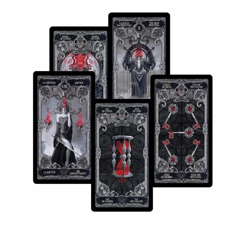 dark tarot 9 моделей новых мистических карт Таро на английском языке для чтения мифических гаданий о Судеб Для Фортуны всадника Уэйта карты Таро Игра настольная игра - Цвет: dark tarot