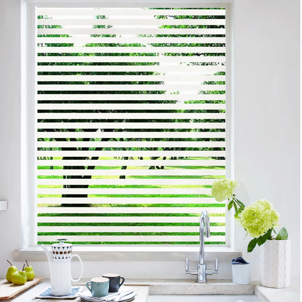 2M матовая наклейка для окон в полоску клетчатая дверь пленка окна спальни офиса