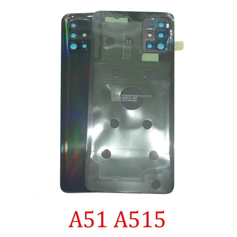 

Новый чехол-накладка для Samsung Galaxy A51 A515F A515FN A515X, оригинальный корпус для телефона, задняя панель со стеклянным объективом Camea