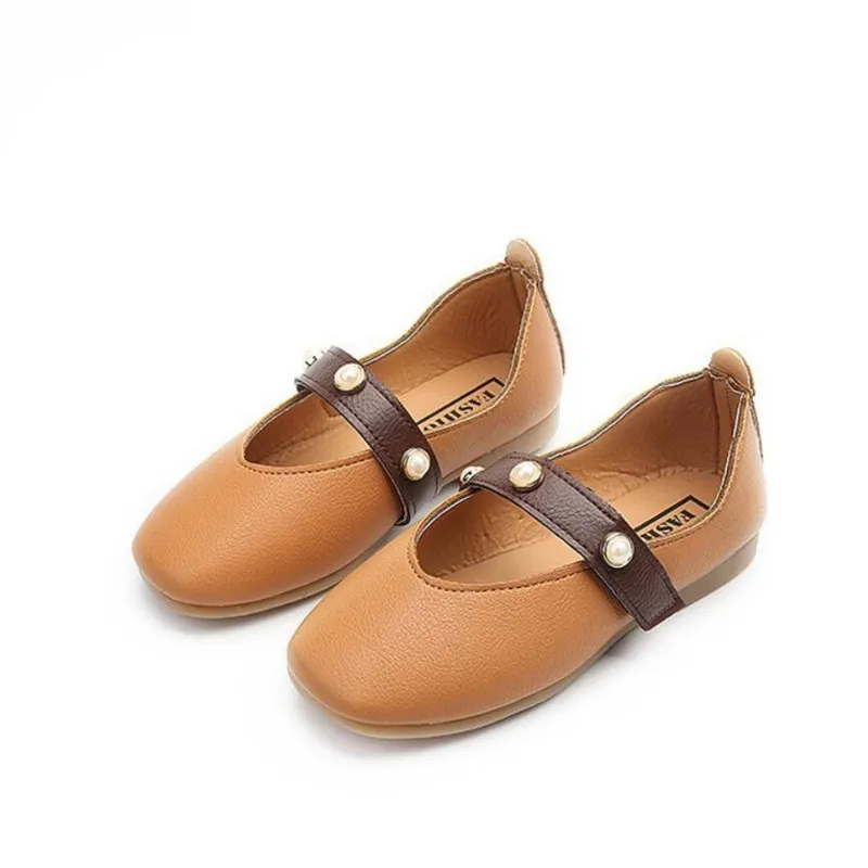 Кожаные туфли принцессы для девочек белые розовые вечерние свадебные