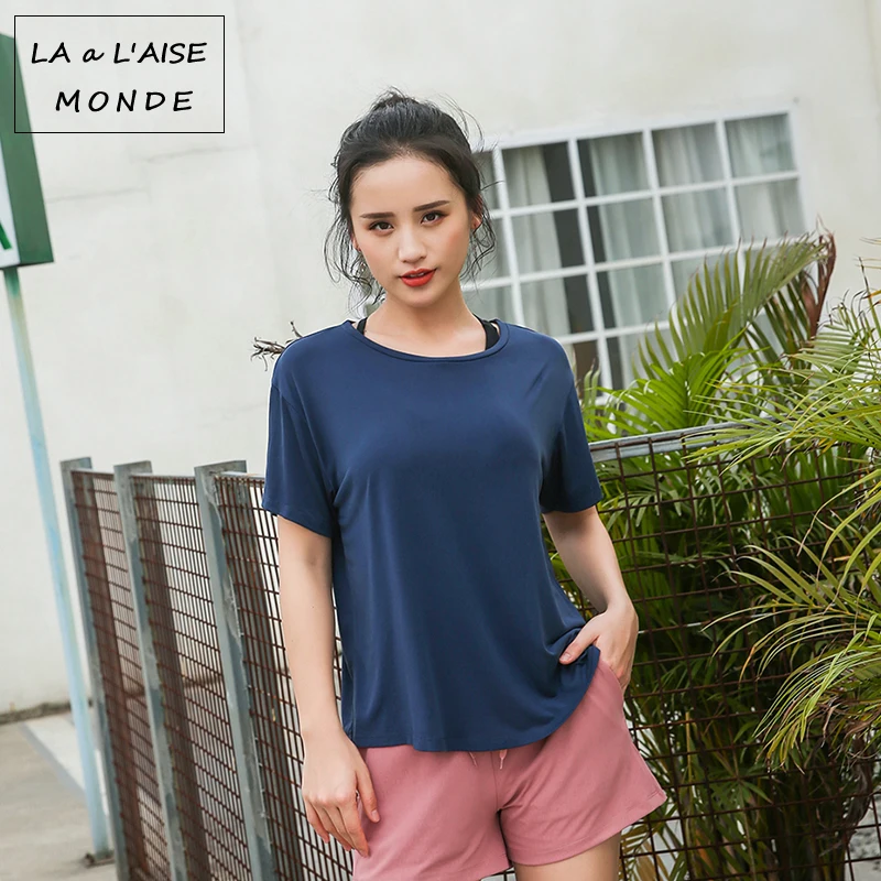 Топ для йоги женские спортивные футболки фитнеса топы Спортивные женщин