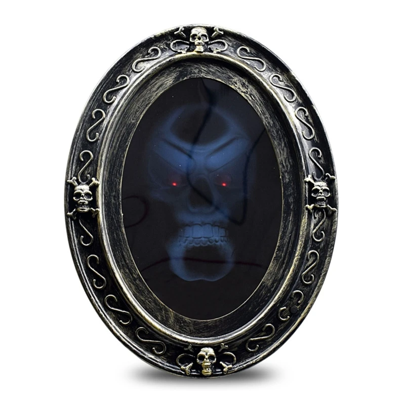 

Q0KF 2020 Haunted Mirror Motion Activated Scary Mirror For Halloween Display