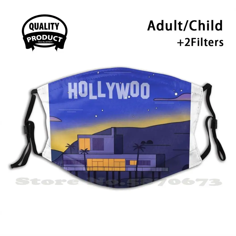 

Непромокаемая маска для лица с фильтром, многоразовая