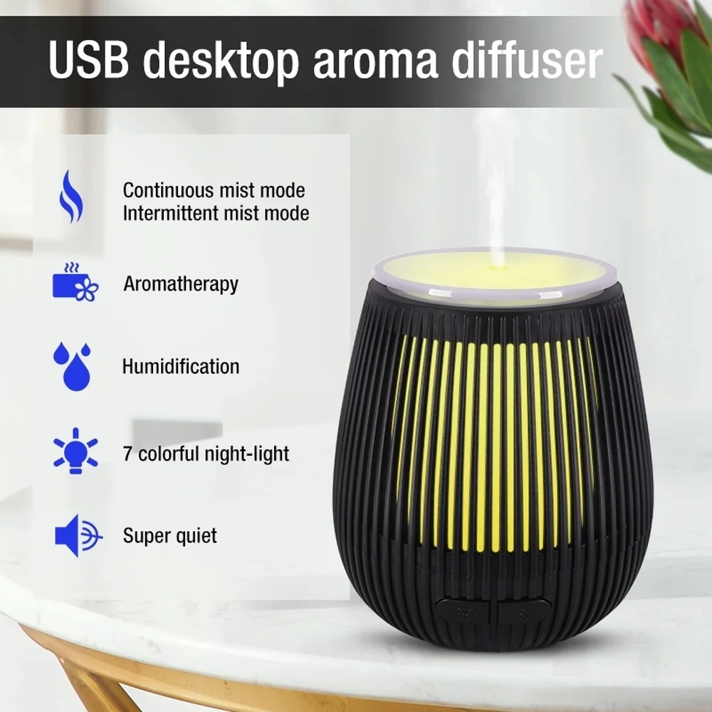 Красочный USB Автомобильный увлажнитель ароматерапия диффузор ароматический