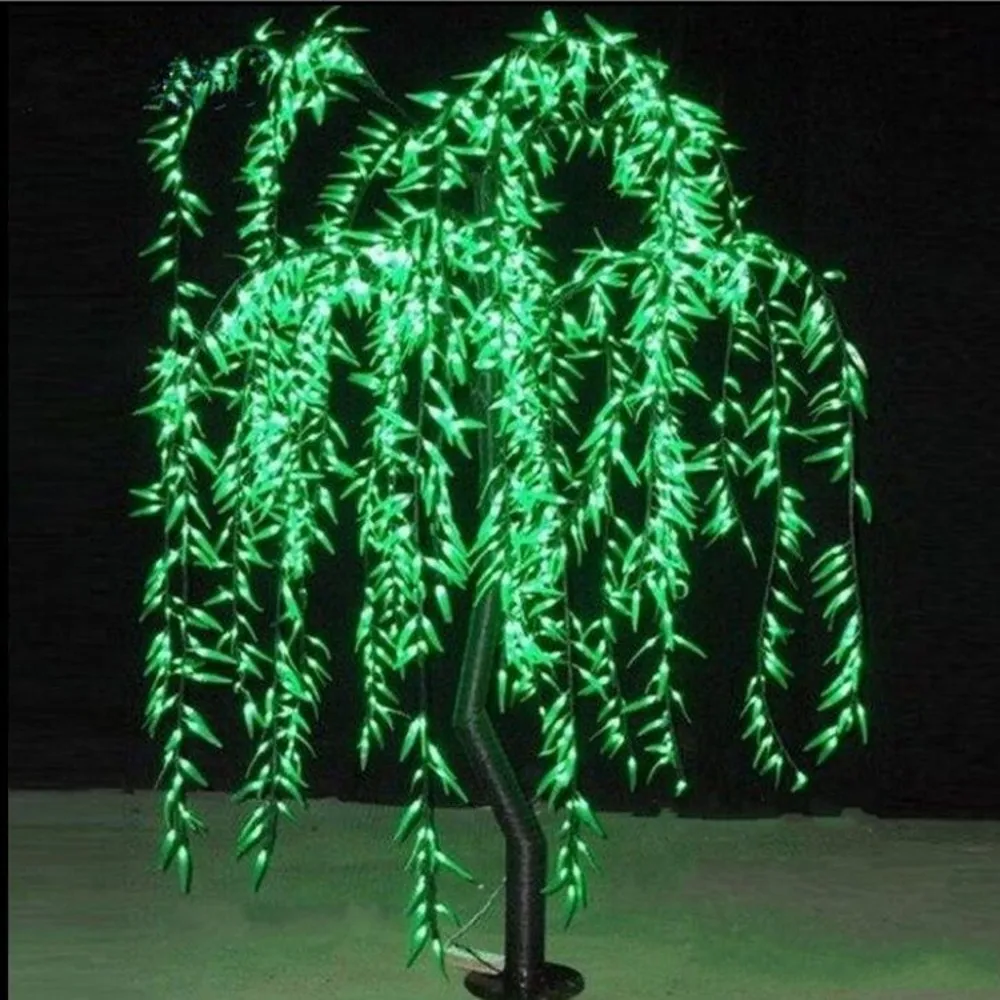 LED Artificial Willow Weeping Tree Light Outdoor Use 945pcs LEDs 1.8m/6ft Height Rainproof Christmas Decoration |