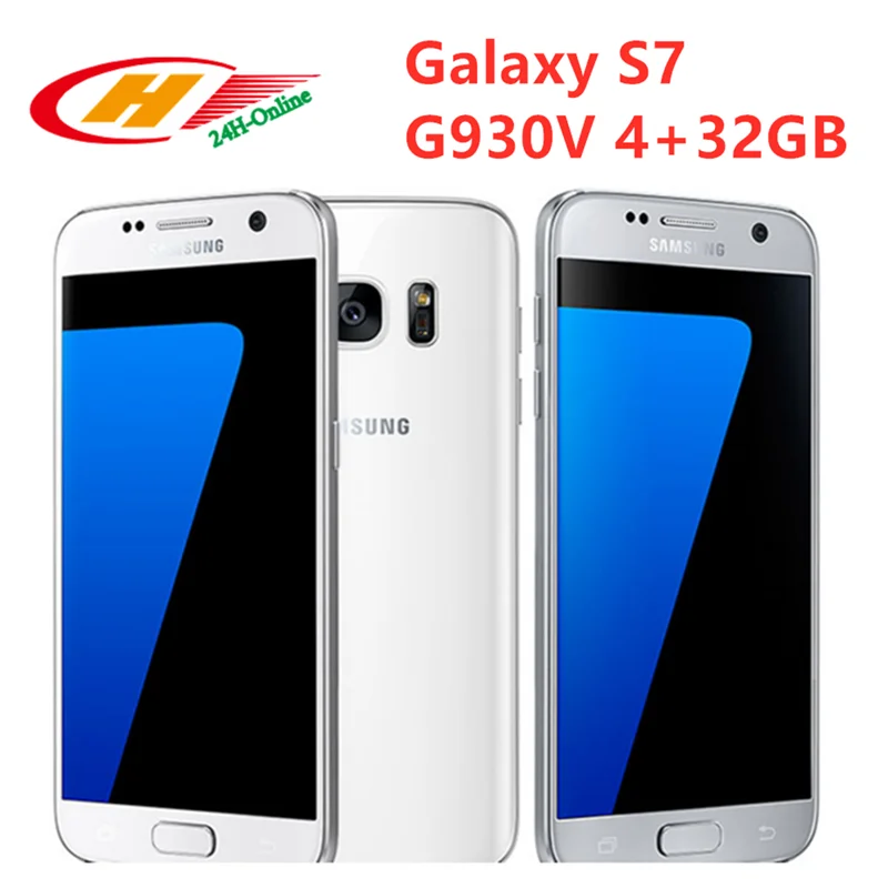 Разблокированный телефон Samsung Galaxy S7 G930V LTE Восьмиядерный экран 5 1 дюйма 4 Гб ОЗУ 32