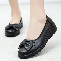 womans flats loafers shoes soft genuine leather casual shoes big size 35 42 mocassin boat shoes for women hook loop de mujer