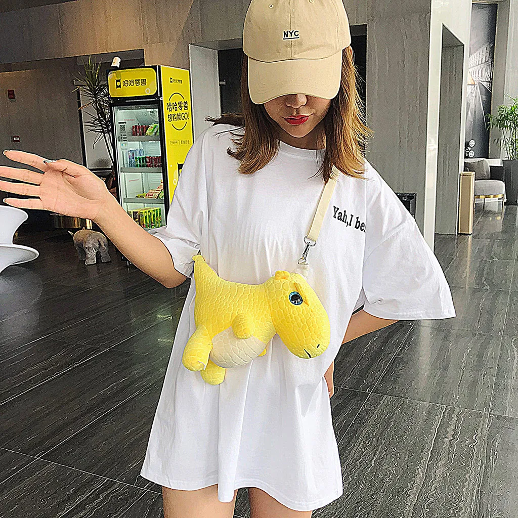 Bolsos mujer de marca famosa женская сумка маленький динозавр Диагональная Сумка на ремне Милая модная женская сумка