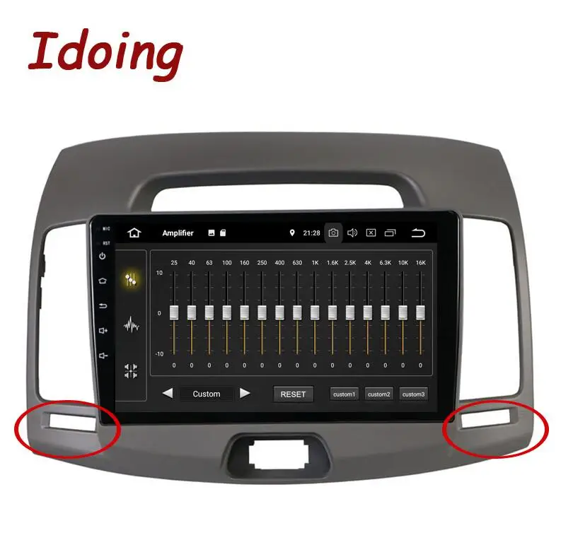 2 holes Idoing " Автомобильный Android 8,1 радио Vedio мультимедийный плеер для hyundai Elantra 2010 gps навигация ГЛОНАСС 4G+ 64G Восьмиядерный no 2 din - Цвет: 2 holes