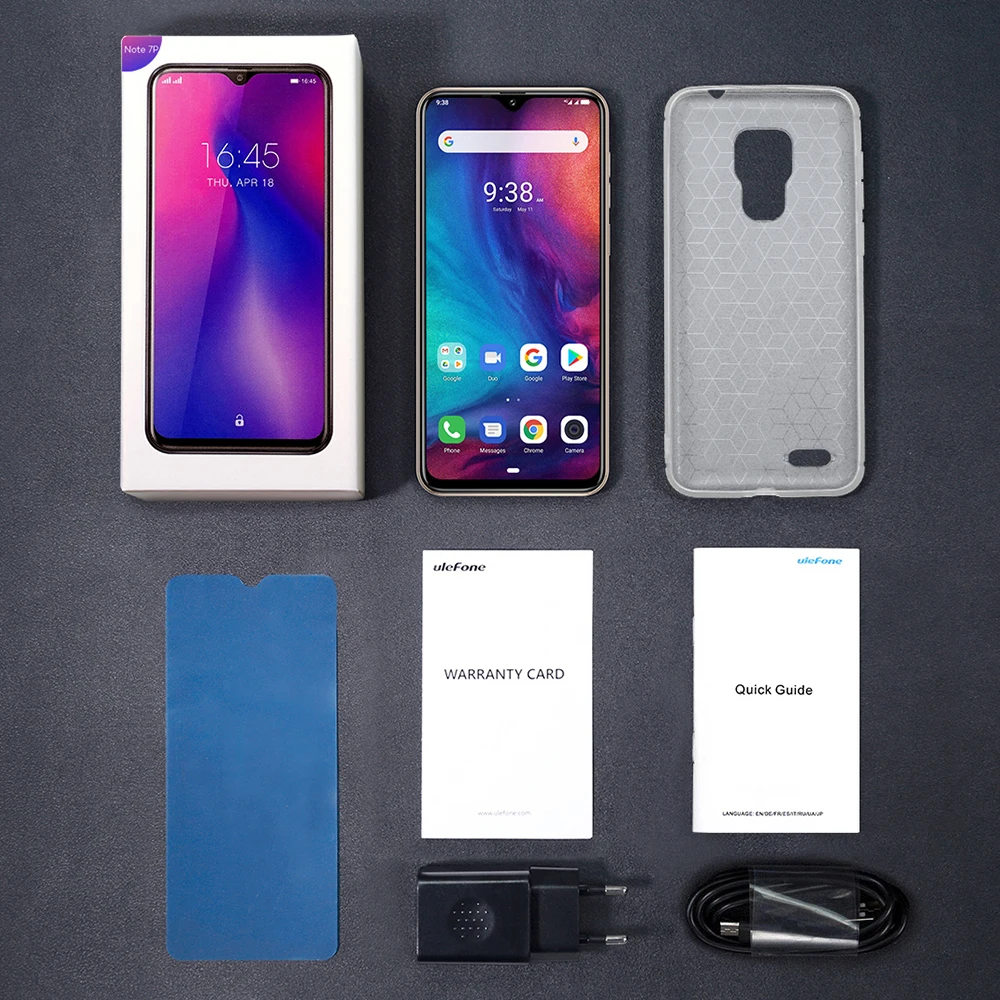 Ulefone Note 7P смартфон с 6 1 дюймовым дисплеем четырёхъядерным процессором ОЗУ 3 ГБ ПЗУ